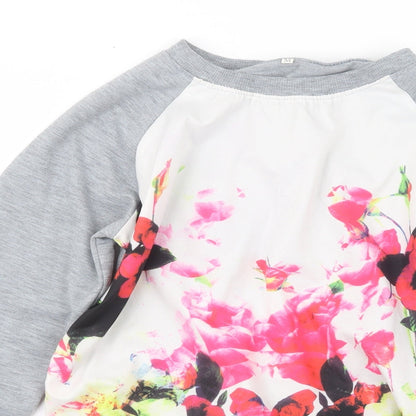 Womens UK Size M Preworn Grey Pullover Jumper