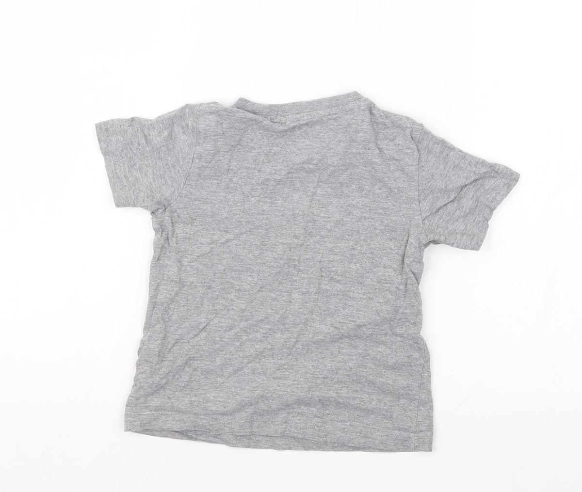 Back view of Tu boys’ green basic t-shirt, size 12-18, months