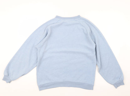 Womens UK Size 4 Topshop Blue Pullover Jumper