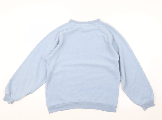 Womens UK Size 4 Topshop Blue Pullover Jumper