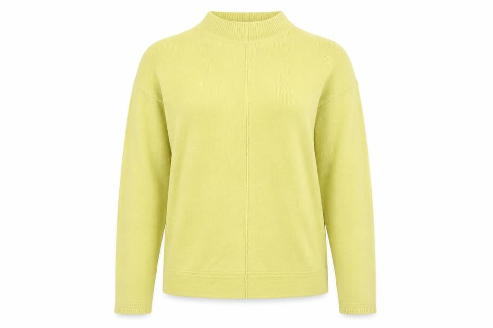 Front view of Vida Vi women’s green knit jumper, size M