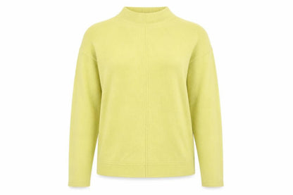 Front view of Vida Vi women’s green knit jumper, size M