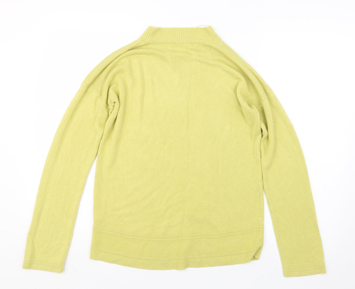 Back view of Vida Vi women’s green knit jumper, size M