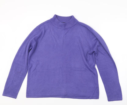 Womens UK Size L BM Purple Pullover Jumper