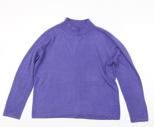 Womens UK Size L BM Purple Pullover Jumper