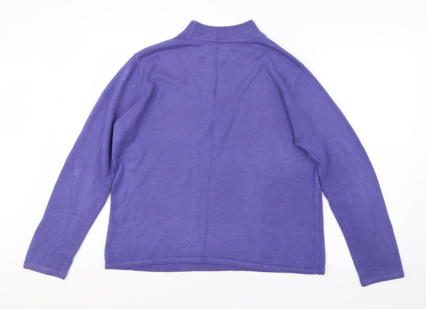 Womens UK Size L BM Purple Pullover Jumper