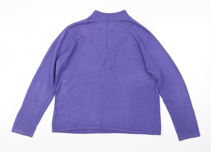 Womens UK Size L BM Purple Pullover Jumper