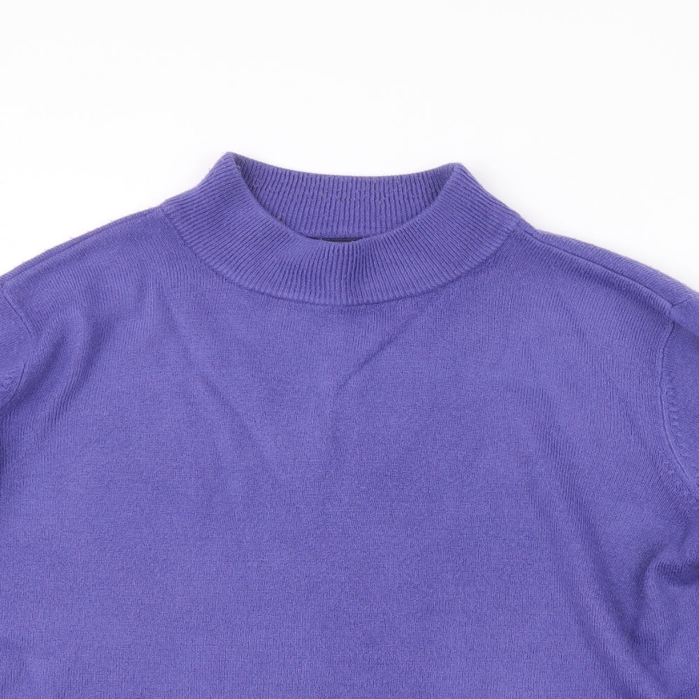 Womens UK Size L BM Purple Pullover Jumper