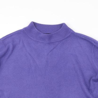 Womens UK Size L BM Purple Pullover Jumper