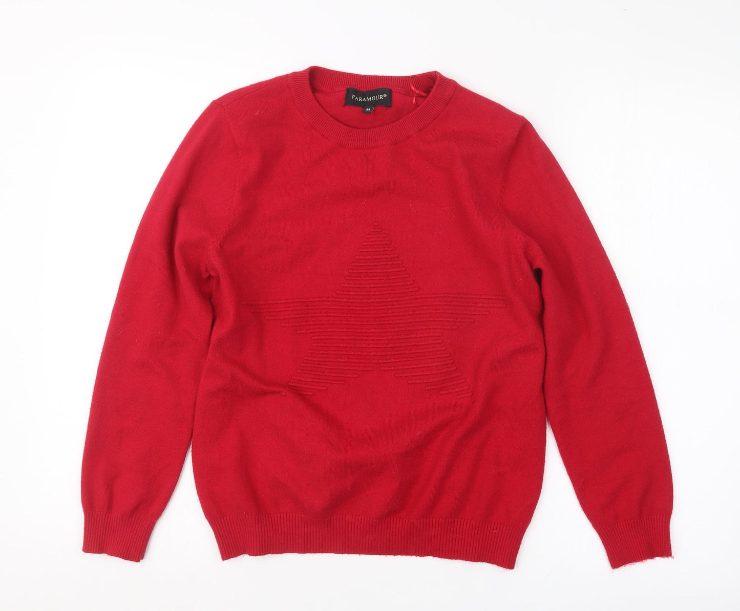Womens UK Size M Paramour Red Pullover Jumper
