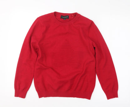 Womens UK Size M Paramour Red Pullover Jumper