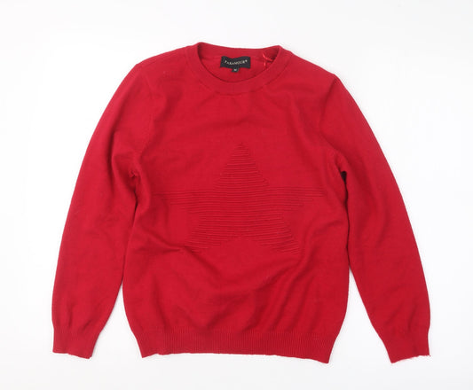 Womens UK Size M Paramour Red Pullover Jumper