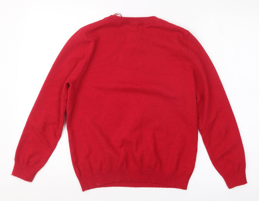 Womens UK Size M Paramour Red Pullover Jumper