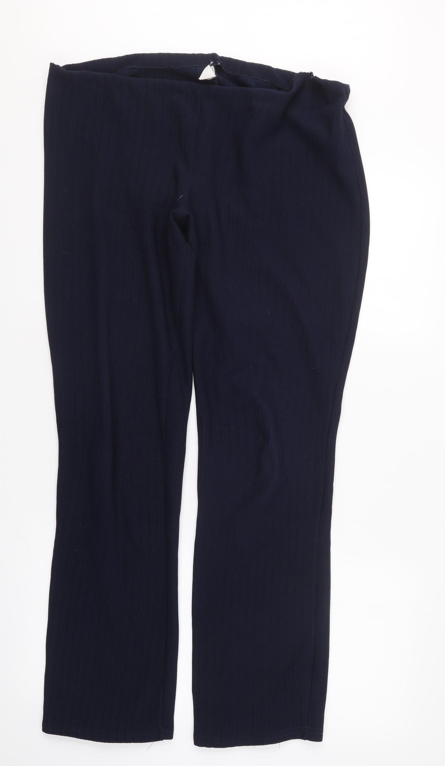 Womens UK Size 14 Preworn Regular Fit  Blue Trousers