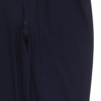 Womens UK Size 14 Preworn Regular Fit  Blue Trousers