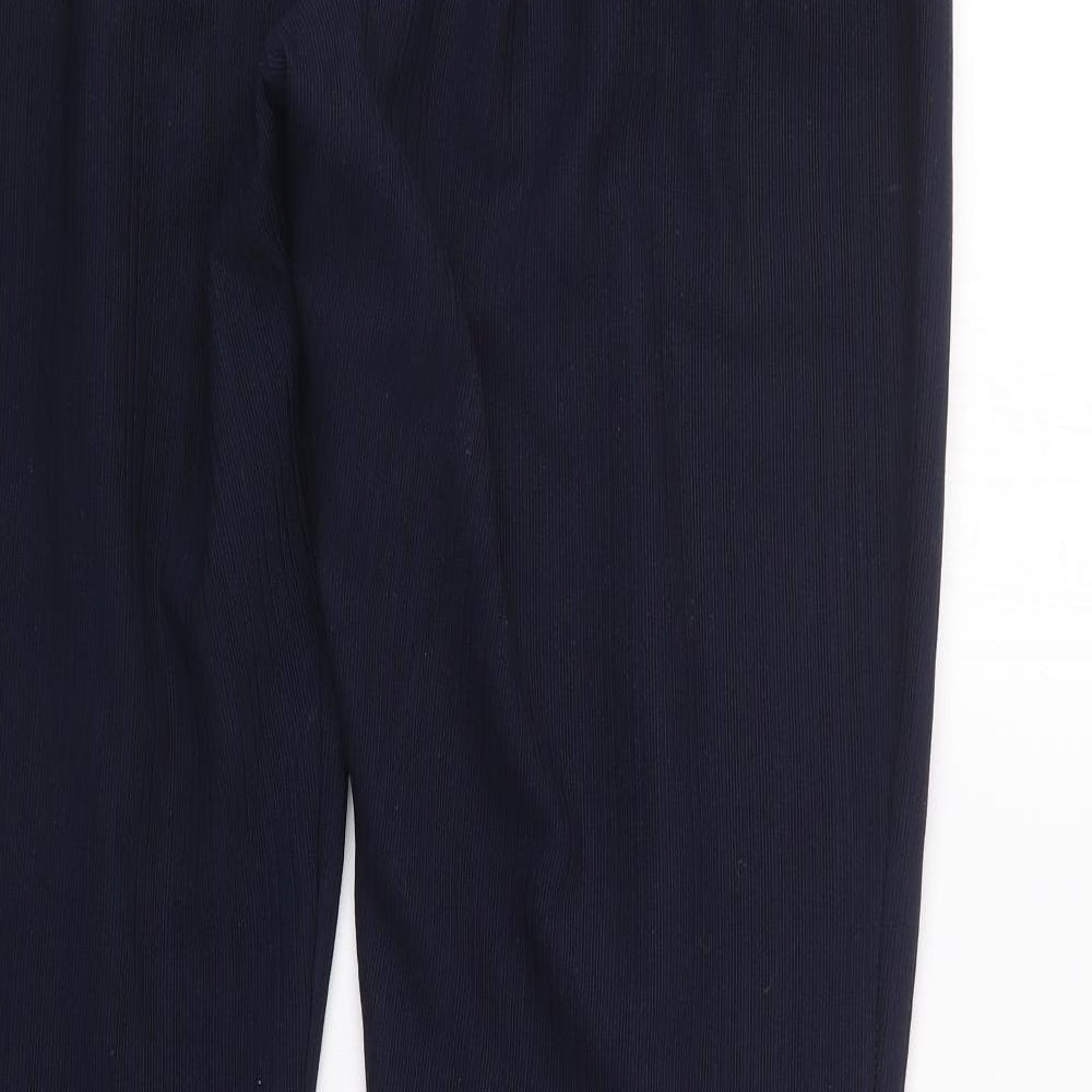 Womens UK Size 14 Preworn Regular Fit  Blue Trousers
