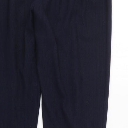 Womens UK Size 14 Preworn Regular Fit  Blue Trousers