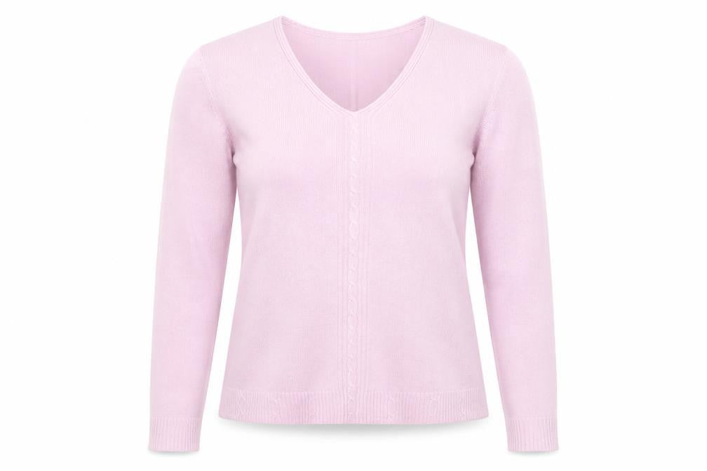 Front view of marianna women’s purple jumper, size XL