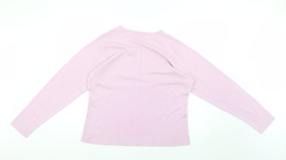 Back view of marianna women’s purple jumper, size XL