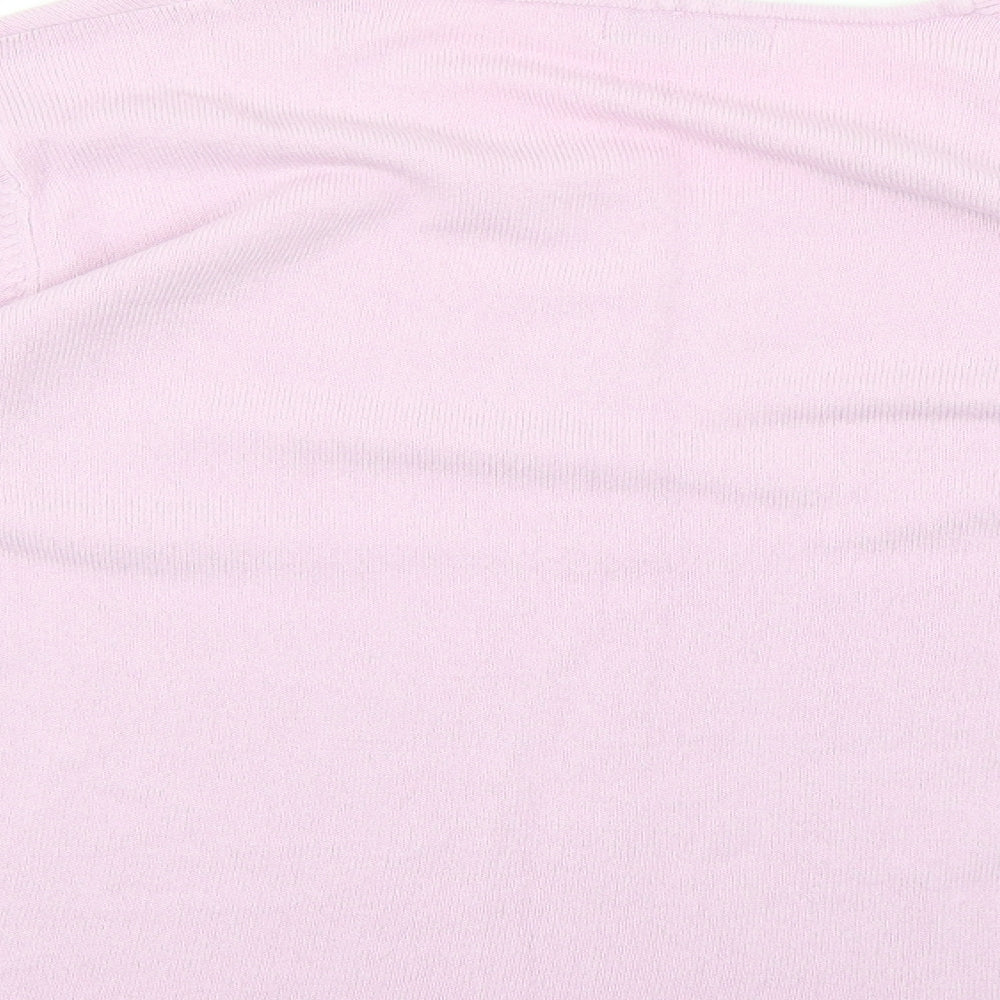 Brand and care label for marianna women’s purple jumper, size XL