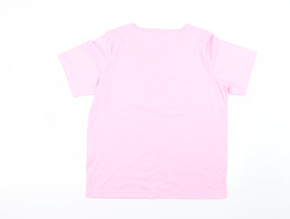 Womens UK Size XL ellie louise Pink Basic T-Shirt