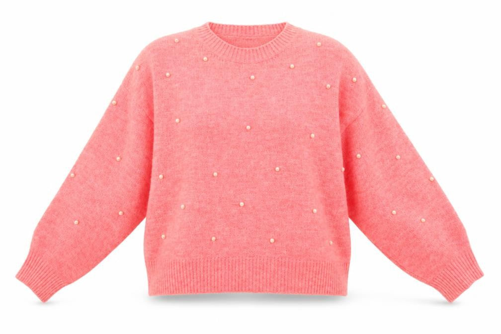 Womens UK Size L New Look Pink Pullover Jumper