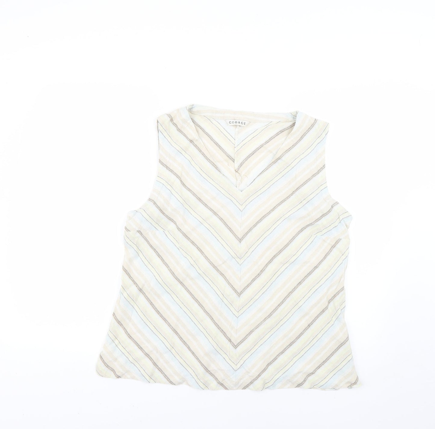 George Womens Multicoloured Striped  Basic T-Shirt Size 18