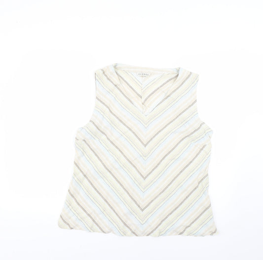 George Womens Multicoloured Striped  Basic T-Shirt Size 18