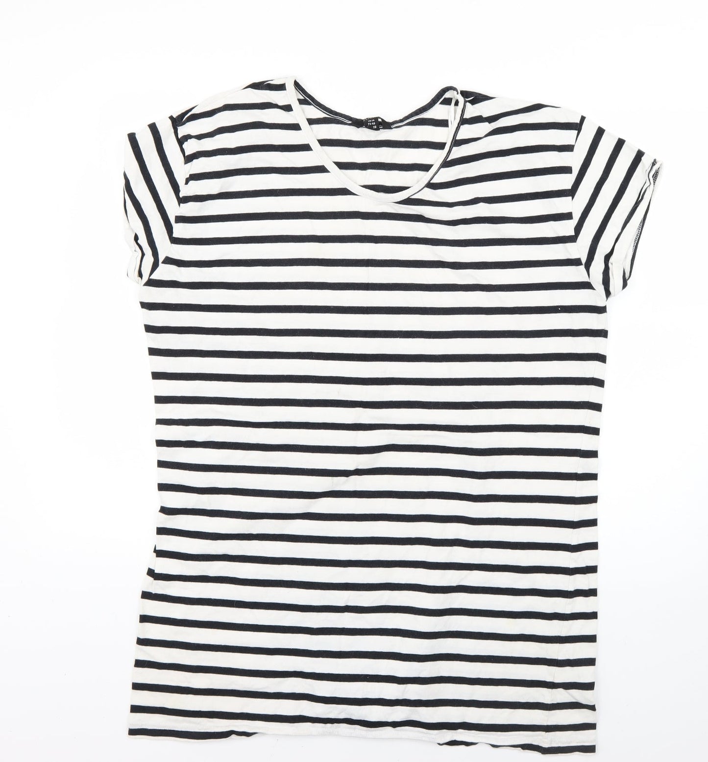 Womens UK Size 14 Miso Multicoloured Basic T-Shirt