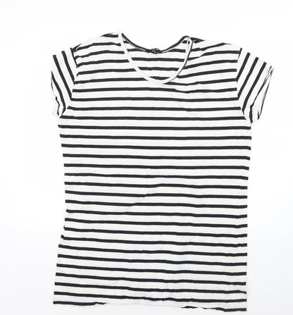 Womens UK Size 14 Miso Multicoloured Basic T-Shirt