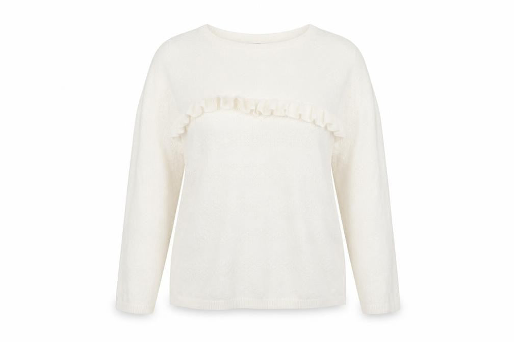 Womens UK Size 18 Very White Pullover Jumper