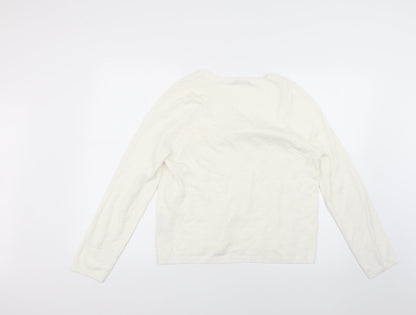 Womens UK Size 18 Very White Pullover Jumper