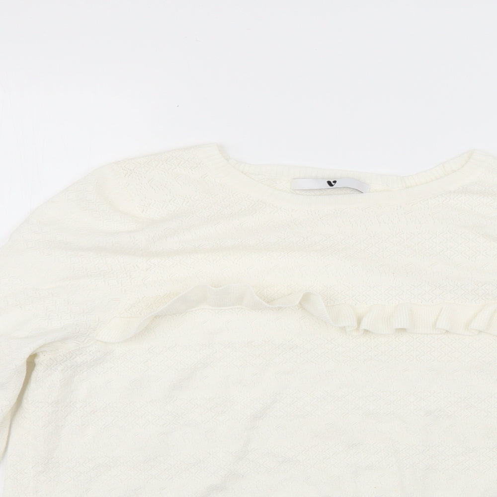 Womens UK Size 18 Very White Pullover Jumper