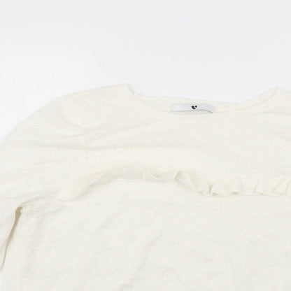 Womens UK Size 18 Very White Pullover Jumper
