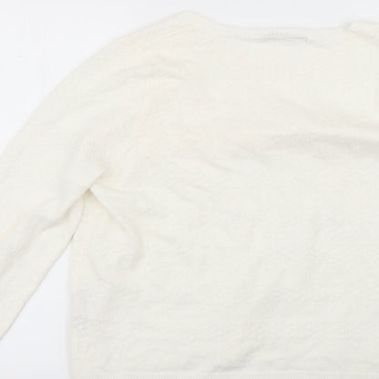 Womens UK Size 18 Very White Pullover Jumper