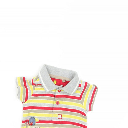 TU Baby Multicoloured Striped  Babygrow One-Piece Size 3-6 Months
