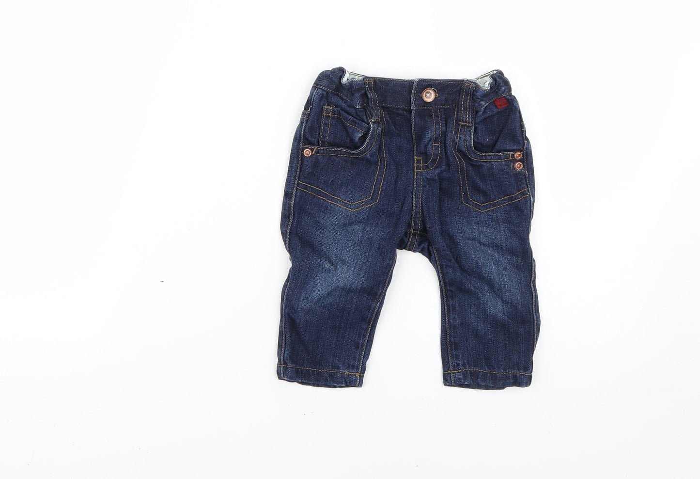 marks Baby Blue   Cropped Jeans Size 3-6 Months