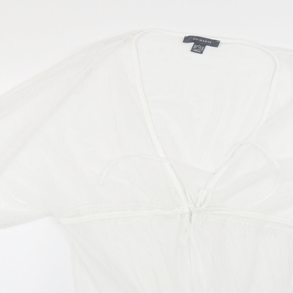 Primark Womens White   Cardigan Jumper Size 12
