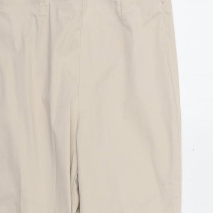 Womens UK Size 10 m&S Regular Fit  Beige Trousers