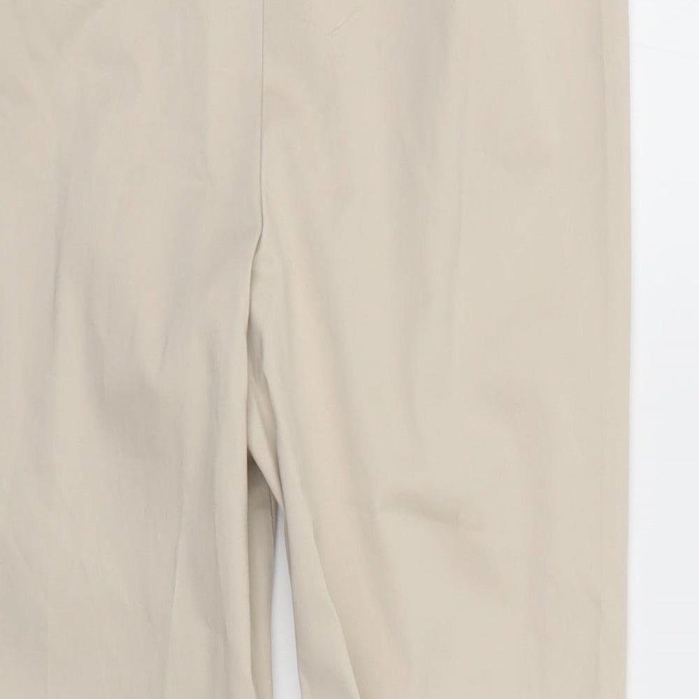Womens UK Size 10 m&S Regular Fit  Beige Trousers