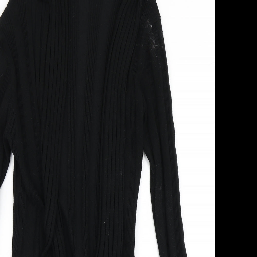 Just Elegance Womens Black  Knit Cardigan Jumper Size M