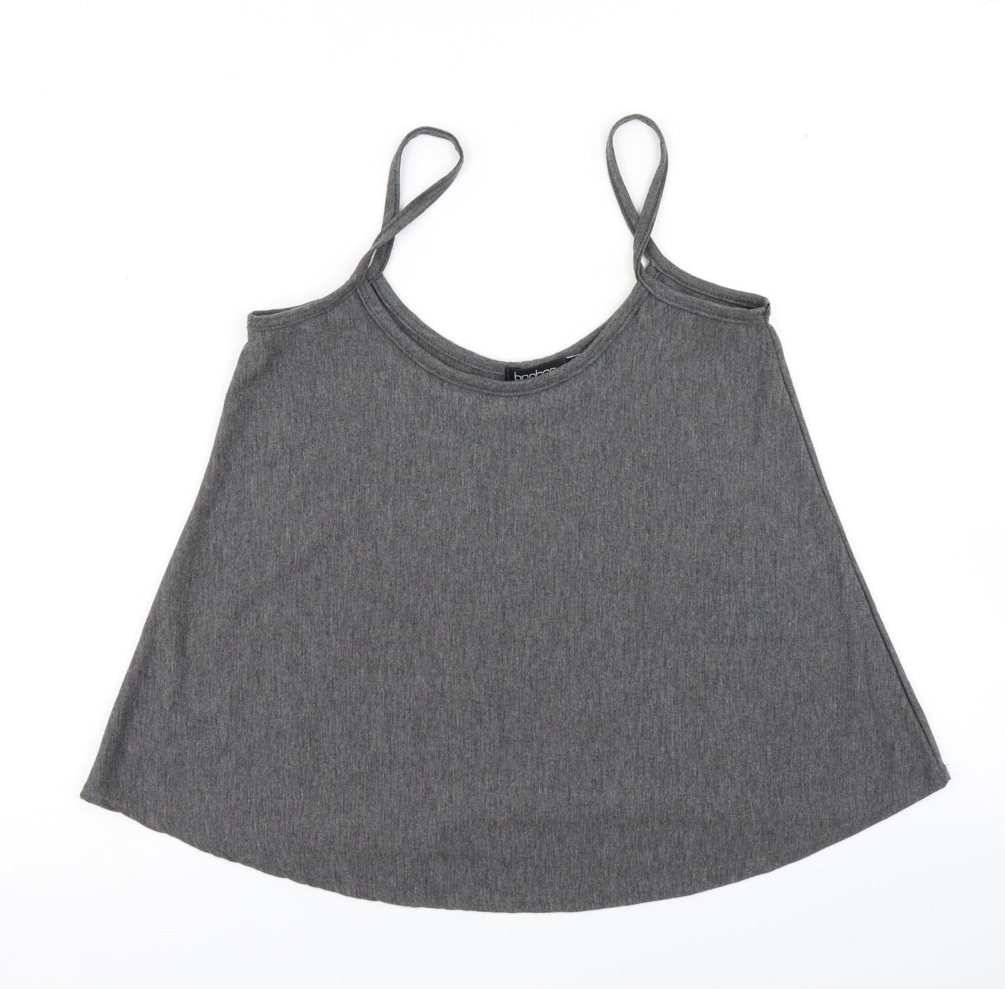 Boohoo Womens Grey   Camisole T-Shirt Size 8