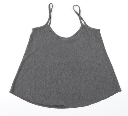 Boohoo Womens Grey   Camisole T-Shirt Size 8