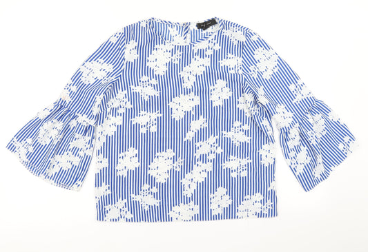 Womens UK Size 12 Atmosphere Blue Basic Blouse