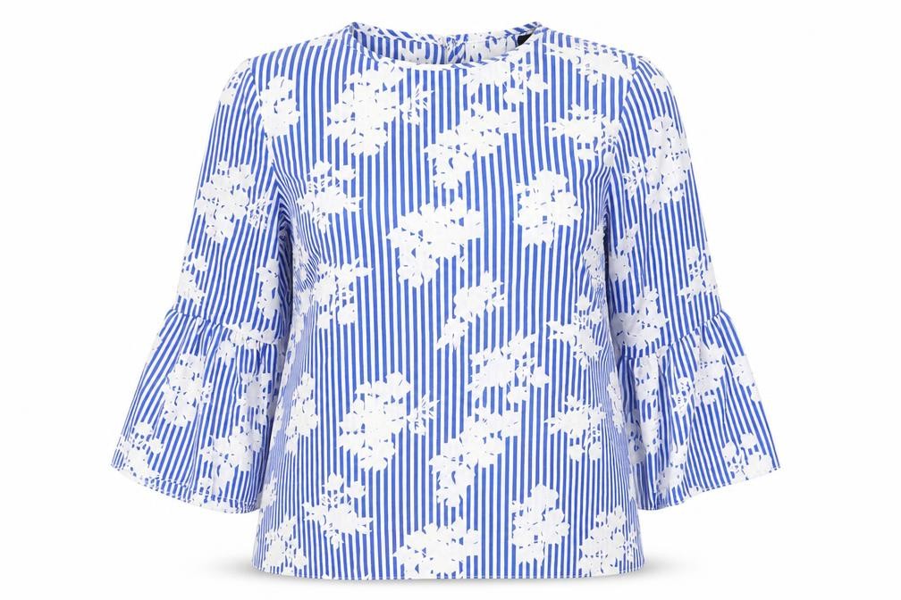 Womens UK Size 12 Atmosphere Blue Basic Blouse