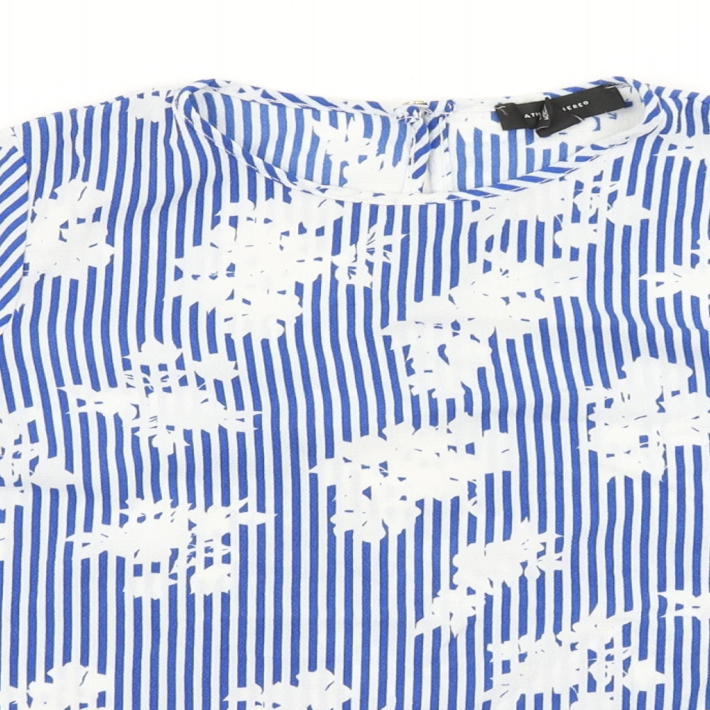 Womens UK Size 12 Atmosphere Blue Basic Blouse