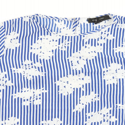 Womens UK Size 12 Atmosphere Blue Basic Blouse