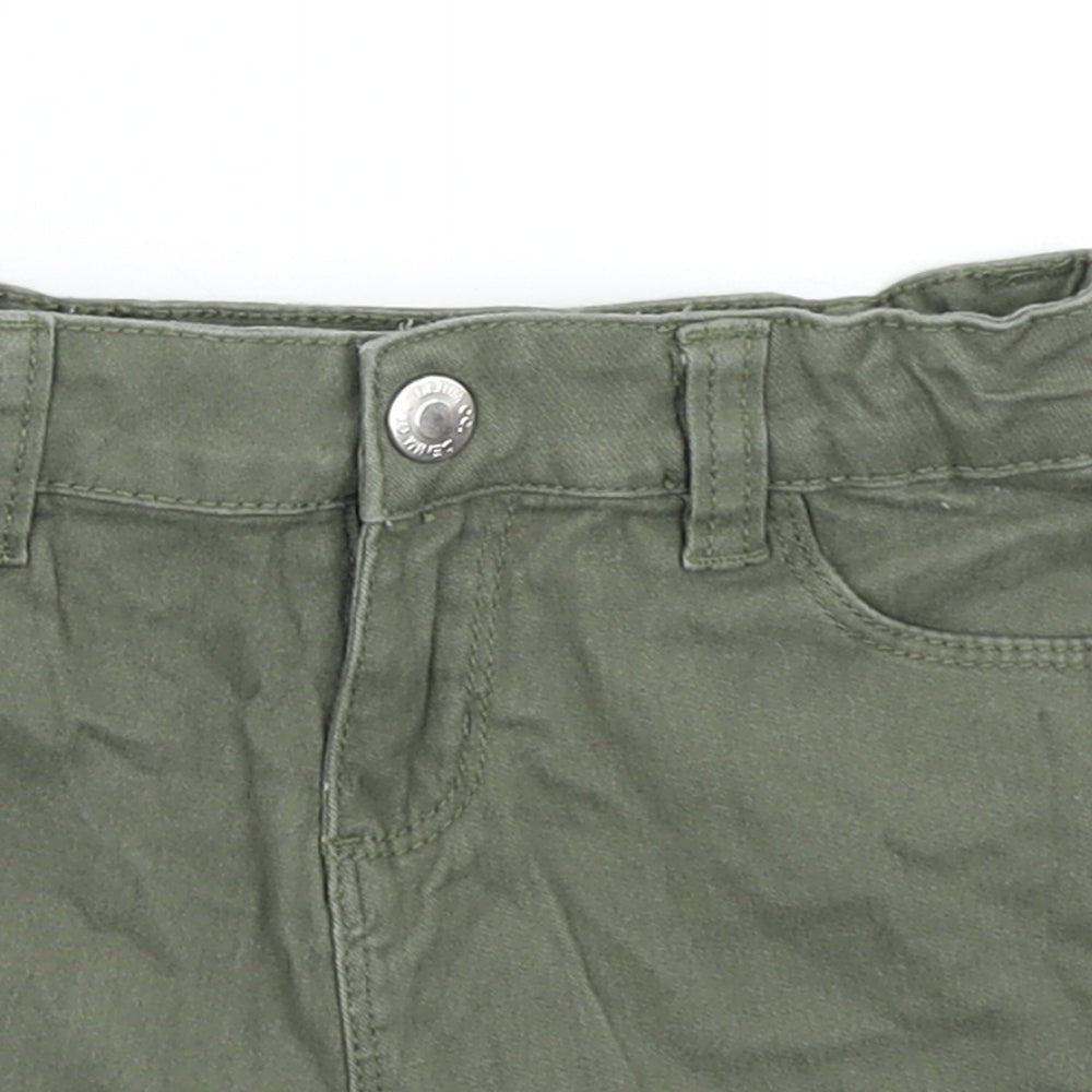 Denim Co Girls Green  Denim Cargo Shorts Size 3-4 Years