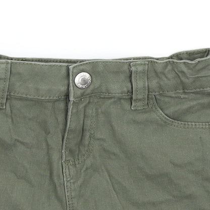 Denim Co Girls Green  Denim Cargo Shorts Size 3-4 Years