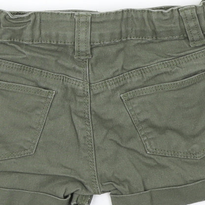 Denim Co Girls Green  Denim Cargo Shorts Size 3-4 Years
